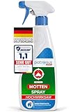 Patronus Mottenspray 500 ml - hochwirksame Abwehr gegen Kleidermotten & Lebensmittel-Motten - Motten-Spray für Kleiderschrank, Teppich, Textilien & Küche - mit dezentem Eukalyptus-Zitrusduft