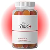 VAUD® Multivitamin Kids Gummys | Kindgerechter Komplex mit D2, C, A, B-Vitaminen, Jod & Zink | 50 vegane Gummys | Hergestellt in der Schweiz | Für Kinder ab 3 Jahren zur Unterstützung von Immunsystem