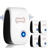 Skield Milbenstecker, Bugshield Reduziert Milben Effektiv, Arbeitet Leise Und Ist Plug-and-Play-Fähig Und Für Schlafzimmer Und Wohnzimmer Geeignet. 4er-Pack (weiß- 4 Stück)