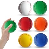 YceLon 6 Stück Baseball Set für Kinder und Erwachsene, Softball Baseballball für Indoor und Outdoor, Sicher und Weich für Übung und Stressabbau