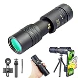 10–300 x Monokular-Teleskop, Hochleistungs-Monokular mit HD-Zoom, Nachtsicht-Technologie bei schlechten Lichtverhältnissen für Vogelbeobachtung, Jagd, Camping, Reisen, Wildtiere (Anzug)