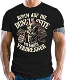 Herren T-Shirt für US-Cars Classic Auto Oldtimer Fans - Komm auf die dunkle Seite- Wir Fahren Verbrenner