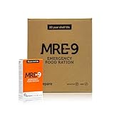 MRE-9 Notration - 24 Tage Emergency Food - 20 Jahre Haltbarkeitsdauer - 24x500g Notfallnahrung - 2400 kcal pro Tag - Extra Vitamine