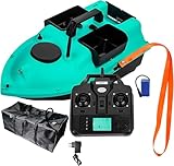 Futterboot Fischfinder GPS Rc Boot, Fischköder-Boot Angelköder-Boot, GPS Cruise Köder-Boot Mit 12000Mah Batterie (Blau)