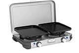 Campingaz Camping Kitchen 2 Grill & Go CV - Gaskocher, 2-flammig, Campingkocher, Betrieb mit Gaskartusche, Campingkocher mit 3.6 Watt, Kartuschenkocher mit 2 stufenlos regelbaren Kochplatten