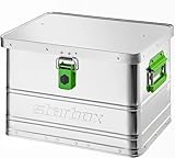 ALUTEC Aluminiumbox Starbox 30 (Inhalt 30 l, Innenmaße (LxBxH) 430 x 335 x 270 mm, staub-/spritzwassergeschützt, inkl. Fanbänder, Werkzeugbox, Aufbewahrungskiste, Gewicht 2,40 kg) 26030