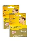 OHROPAX Wachs, Classic Ohrstöpsel, 40 Stück (2x 20St - 2er Pack)