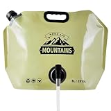 Syengery Wasserspeicherbeutel | Faltbarer Wasserbehälter 8000 ml,Wasserdichter Trinkbeutel Mit Verstellbarem Auslauf Für Wanderungen Reisen Radfahren Rucksack Auto Picknick