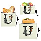 U Wiederverwendbare Snackbeutel und Sandwichbeutel, wasserdicht, Notfall-Snacks, Make-up-Tasche für Camp-Freunde und Ausrüstung, 3 Stück