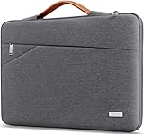 TECOOL 14 Zoll Laptop Tasche Hülle Laptoptasche für 14 Zoll Lenovo HP Dell Acer Asus Notebook Chromebook, 15 Zoll MacBook Air M2 Wasserdicht Notebooktasche Stoßfestes Schutzhülle, Dunkelgrau