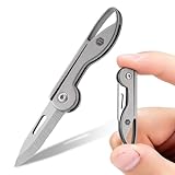 KeyUnity KK05 Mini-Titan-Taschenmesser für den täglichen Gebrauch – rasiermesserscharfe Klappklinge, leichtes EDC-Werkzeug für Camping, Wandern und Outdoor
