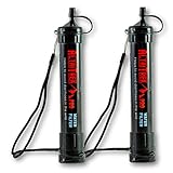 ALTAITREK PRO® Wasserfilter Wasserreinigungsgerät Nützlich für Notfälle und Überleben, Outdoor-Aktivitäten, Camping und Wandern Entfernt 99% der Bakterien ZWEI STÜCK