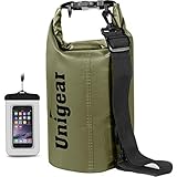 Unigear wasserdichte Tasche, wasserdicht, für Wandern, Kajakfahren, Angeln, Rafting, Camping, Skifahren mit kostenloser Hommage