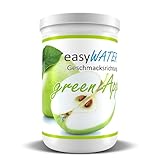 green Apple easyWater Getränkepulver│ Zuckerfreies Geschmackspulver für erfrischende Getränke │Nur 5 Kalorien auf 500ml Wasser│ohne Aspartam│Inhalt: 25 Portionen