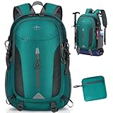 RAINSMORE Wanderrucksack Herren Damen 40L Wasserdichter Rucksack Leichter Faltbarer Reiserucksack Groß Trekkingrucksack Sportrucksack mit Reflexstreifen Für Campingplätze Radfahren Bergsteigen Reisen