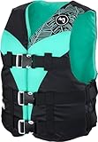 Mesle Schwimmweste Damen V210-W, Leichte Schwimmhilfe für Frauen & Mädchen, 50N Auftriebsweste Sup, Schwimmen, Kajak, Prallschutzweste Wakeboard, Wasserski, Jetski