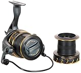 PENN Surfblaster III Longcast Angelrolle, Spinnrollen für das Meeresangeln, Langstrecke Spule Surf Wurfhaspel für Salzwasser Strand- und Felsangeln, Schwarz, Gold, Größe 7000