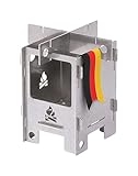 EDCBox Outdoor-Kocher | Mini Hobo-Kocher | Trockenbrennstoff | Spiritus | Steckbar | Edelstahl |100% Made in Germany