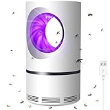 Insektenvernichter Elektrisch, USB Moskito Killer Lampe, 360° UV Insektenfalle Mückenlampe, Elektrische MüCkenfalle, Elektrischer Insektenvernichter für Zuhause Schlafzimmer Innen Aussen Garten