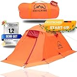 G-OALPINE® EXPEDTION I Zelt für 2 große Personen | wasserdicht 4000mm | kleines Packmaß | zum Wandern, Bergtouren & Bikepacking | Ultraleicht | 4 Jahreszeiten | schneller aufbau