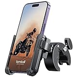 Lamicall Handyhalterung Motorrad, Handyhalter Fahrrad - 【1s Schnellspanner】 Lenker Halter für Dreharbeiten, Universal Handy Fahrradhalterung für iPhone 16 15 14 13 12 Pro Max Plus, Samsung, Smartphone