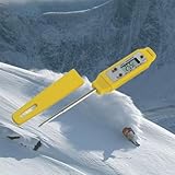 SUCRFXJ Digitales Schneethermometer for Ski-Snowboard, tragbares LCD-Display, Schneetemperatur-Thermometer-Sensor, Schneetemperatur-Detektor-Tester, Schneemesswerkzeuge for Ski, Outdoor, Sport
