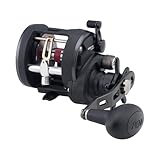 PENN Warfare Level Wind Multirollen, Schwarz/Rot/smoke, 15| Left