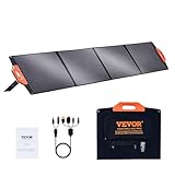 VEVOR 200W Solarpanel Kit 18V monokristallinen Solarmodul wasserdichte ETFE-Oberfläche (IP67) Solaranlage Umwandlungsrate von 23% inkl.4-in-1-MC4-Adapterkabel Ideal für Wohnmobile Yachten Zuhause