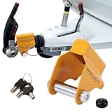 NiwNiw Deichselschloss & Wohnwagen Schloss für ALKO AK130/160,AKS1300/2004/3004 | Diebstahlsicherung mit Antischlingerkupplung für Caravan & Anhänger