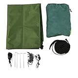 Outdoor Hängematte Mit Moskitonetz Und Regenschutz, Tragbar 290x140cm, Belastbar - Wetterfestes Design, Doppelter Reißverschluss, Für Camping Garten Und Reise