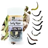 Zite Fishing Curly Viper Gummiköder Forelle 8 STK - Schlangenartiger Gummi Forellenköder 6,5cm – UL Angelköder Forelle Rotierend & Schlängelnd – Phthalatfrei & Handgefertigt (Natur Mix Knoblauch)