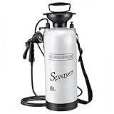 Tragbare Camping -Dusche 8L Tragbare Dusche mit 10 Modi Sprayer Head und 9, 84ft Schlauch für Garten Picknick Wanderung Strandauto Reinigung