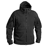Helikon Patriot Fleecejacke Oliv, Schwarz, M