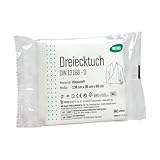 Dreieckstuch (Armtragetuch) DIN 13168-D/ÖNORM K 2122 | Geeignet für unterschiedliche Einsatzmöglichkeiten | Anschmiegsame Vliesstoffqualität | Auch als Notverband einsetzbar | Einzeln cellophaniert