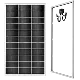 150W Solarpanel 12V, Monokristallines Solarpanel Wohnmobil, 210mm Solarzellen Solarmodul mit 90cm Solarkabel Photovoltaik Solaranlage für Boot 12V Batterien Flachdach Ziegeldach Balkon PV Module