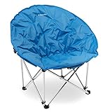 Navaris Moon Chair Faltsessel rund - XXL Camping Stuhl Outdoor Klappstuhl - Campingstuhl mit Tasche - Angelstuhl Falt Sessel - Klappsessel div. Farben