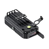 Proypiax Solar Powerbank Mit Handkurbel - Handy-Ladegerät - 20000mAh Externer Akku Integrierte Kabel SOS Blitzlicht Für Outdoor Camping Und Zuhause