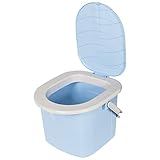 BranQ 15.5 Liter Camping Toiletteneimer Reisetoilette Outdoor, Blau, One Size, 0783788159664
