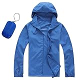 Regenjacke Herren Wasserdicht Ultraleichte Atmungsaktiv Regenmantel Sportjacke Einfarbig Leichte Faltbar Windbreaker Winterjacke Mit Aufbewahrungstasche Für Wandern Outdoor Venture