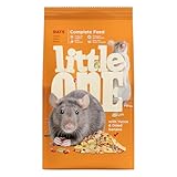 Little One Ratten | 900 g | Alleinfuttermittel für Ratten | Für eine unterstützend vollwertige Nahrung | Ausgewogene Zusammensetzung mit Fett & Eiweiß | Mit Buchweizen und Hafer