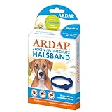 ARDAP Zecken- & Flohschutzhalsband für Hunde bis 25kg - Bis zu 4 Monate nachhaltiger Langzeitschutz - Natürlicher Wirkstoff gegen Zecken & Flöhe (PT19)