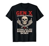 Gen X Skull Oldschool Badass Generation T-Shirt