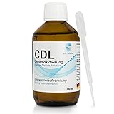 Life Solution - Chlordioxid Lösung 0,3% - CDs - CDL - Trinkwasserdesinfektion - Wasseraufbereitung - Chlorine Dioxide Solution - 250 ml + Anleitung & Pipette