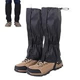 DqiUnaX Gamaschen Wandern, 1 Paar, Wandergamaschen, wasserdichte Staubdicht Einstellbare Atmungsaktive Beinschutz Gaite, Gamaschen Wandern Jagd Fahrrad Für Männer Frauen Outdoor Wandern Klettern