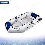 HOME DELUXE - Schlauchboot Pike Small inkl. Motor - Material: strapazierfähiges PVC- Maße: LxB ca. 230 x 128 cm - für bis zu 3 Personen | Beiboot, Motorboot, Ruderboot