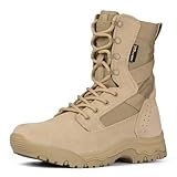 FREE SOLDIER Taktische Herrenstiefel 8 Zoll Leichte Kampfstiefel Langlebige Wildleder Militärische Arbeitsstiefel Wüstenstiefel