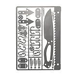 Generische Outdoor-EDC-Überlebens-Angelhaken-Karte, tragbare Camping- und Wanderwerkzeugkarten