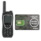 Iridium Extreme Satellitentelefon + 600 Minuten Prepaid-SIM | Gültigkeit 365 Tage | Robustes wasserdichtes Telefon mit GPS | Weltweite Sprach- und SMS-Abdeckung für Fernkommunikation und Notfälle.