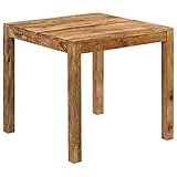 vidaXL Mangoholz Massiv Esszimmertisch 82x80x76 cm Esstisch Küchentisch Tisch
