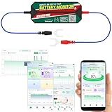 Lescars Batterie Monitor: Kfz-Batterie-Wächter, Standort-Suche, Bluetooth, App, 6/12/24 V, IPX7 (Fahrzeugbatteriewächter, Battery Monitor, Akkuwächter)